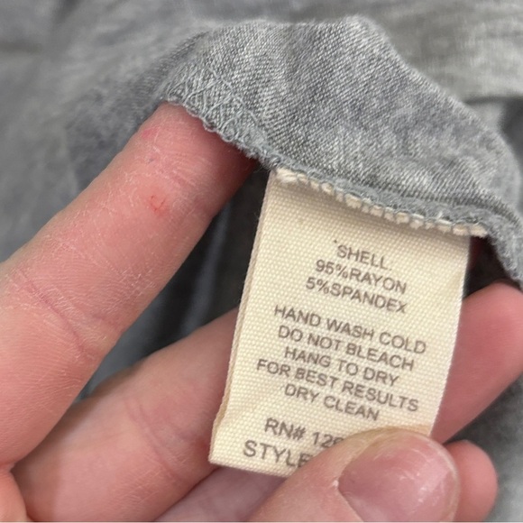 Mystree Gray Draped Tank Top - Picture 4 of 4